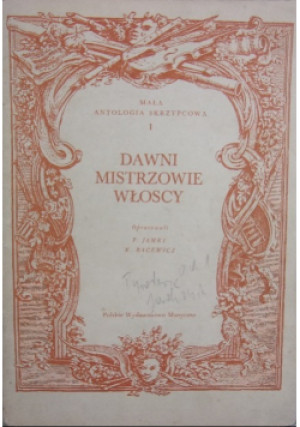 Dawni mistrzowie włoscy - F. Jamry (opr.) - książka  wyd. 1980