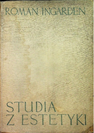 Studia z Estetyki Tom 1 - Roman Ingarden - książka  wyd. 1966