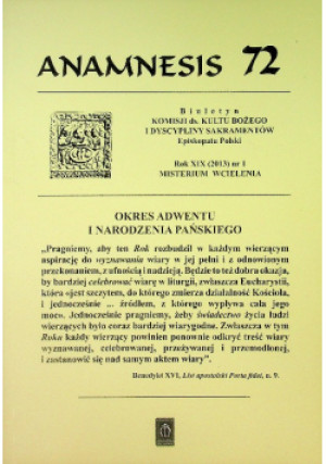 Anamnesis 72 - książka  wyd. 2009