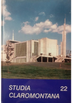 Studia claromontana 22 - książka  wyd. 2004