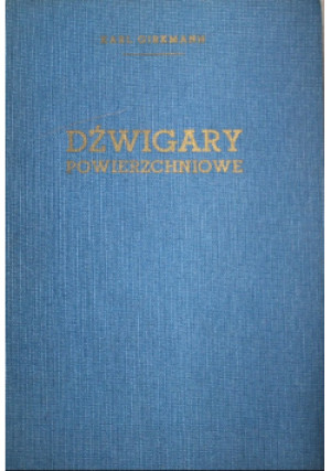 Dźwigary powierzchniowe - Karl Girkmann - książka  wyd. 1956