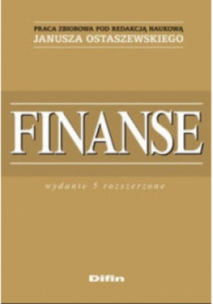 Finanse - Janusz Ostaszewski - książka  wyd. 2010