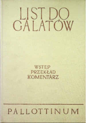 List do Galatów - Edward Szymanek - książka  wyd. 1978