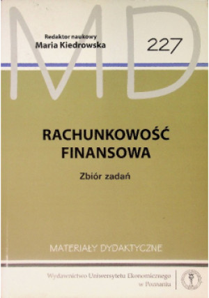 Rachunkowość finansowa - Maria Kiedrowska - książka  wyd. 2009