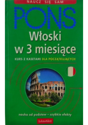 Włoski w 3 miesiące - Hanna Flieger - książka  wyd. 2001