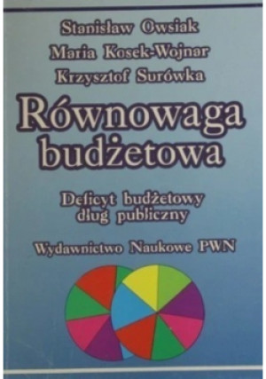 Równowaga budżetowa - Stanisław Owsiak - książka  wyd. 1993