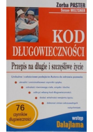 Kod długowieczności - Zorba Paster - książka  wyd. 2002