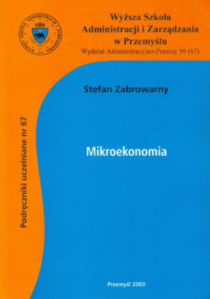 Mikroekonomia - Stefan Zabrowarny - książka  wyd. 2003