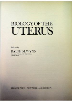 Biology of the Uterus - Ralph M. Wynn - książka