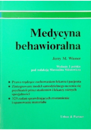 Medycyna behawioralna - Jerry M. Wiener - książka  wyd. 1996