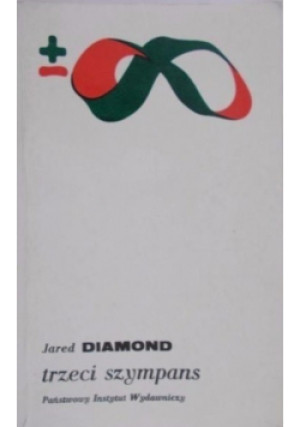 Trzeci szympans - Jared Diamond - książka  wyd. 1996