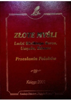 Złote myśli chwile - książka  wyd. 2010