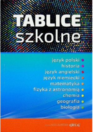 Tablice szkolne - Joanna Fuerst, Agnieszka Jakubowska - książka  wyd. 2017