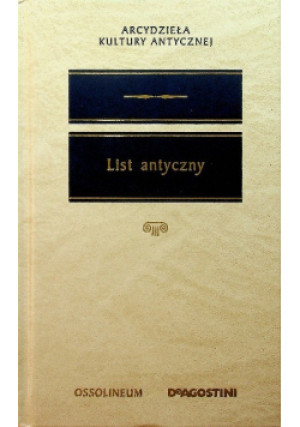 List antyczny - książka  wyd. 2006