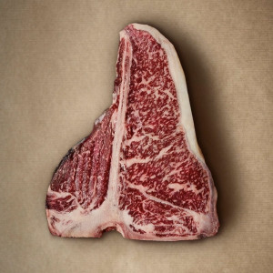 Stek T-Bone Extra Marmur sezonowany 400 g – Rostbef i Polędwica z Kością