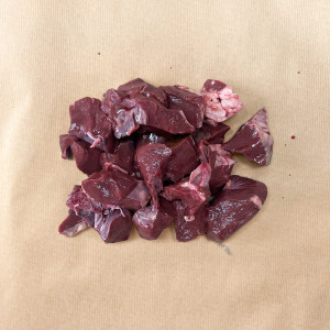 Serce Wołowe Krojone 1 kg – Świeże Podroby Wołowe