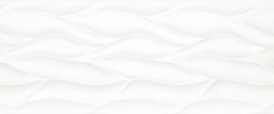 Porcelanosa ONA Blanco Mate 33,3x100 matowa rektyfikowana z reliefem