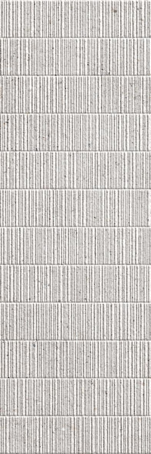 Porcelanosa Matika Stripe Silver 33,3x100 matowa rektyfikowana z reliefem