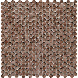 L'Antic Colonial Gravity Aluminium Hexagon Copper 30,4x30,7 - Mozaika