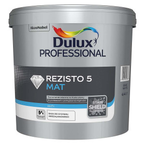 Dulux Professional Rezisto 5 Mat Baza White 4,44l