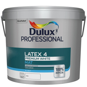 Dulux Professional Latex Premium 4 White Mat 9l