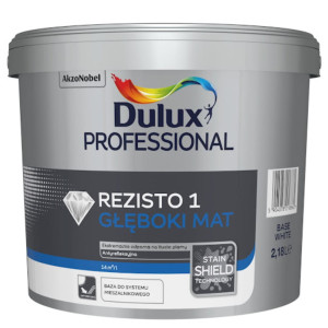 Dulux Professional Rezisto 1 Głęboki Mat Baza White 2,18l
