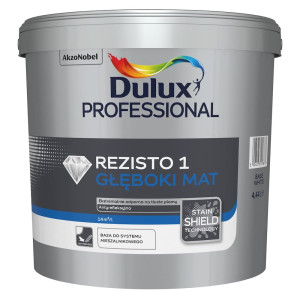 Dulux Professional Rezisto 1 Głęboki Mat Baza White 4,44l