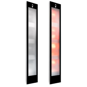 Sunshower Deluxe Black - panel grzewczy ma podczerwień i światło UV pod prysznic