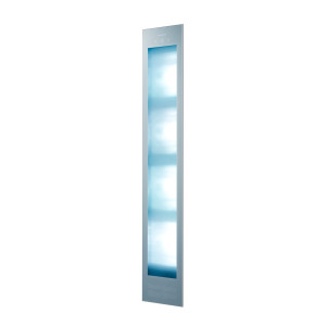 Sunshower Deluxe Organic Grey - panel grzewczy ma podczerwień i światło UV pod prysznic