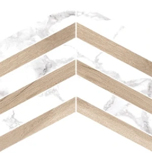 Museum D.HAUTE WHITE/TAUPE CHEVRON SP/30X21,9 30X21,9 grubość:8,00 pak:0,63 |HAUTE