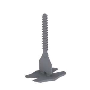 Podstawa płaska 1mm CYCLONE (300szt) RUBI 35938