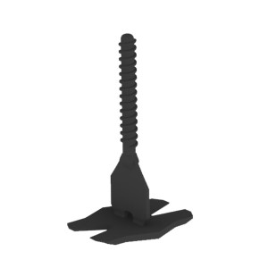 Podstawa płaska 2mm CYCLONE (100szt) RUBI 35943