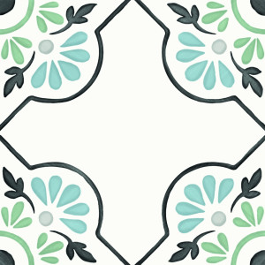 Harmony Tanger Blue Petals 12,3x12,3 [mat]