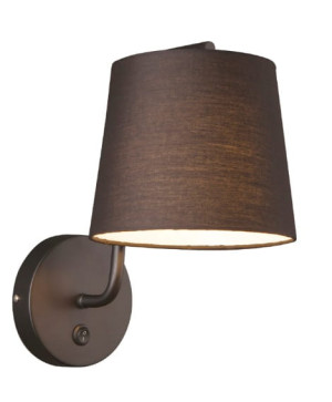 Maxlight Chicago W0194 Kinkiet Czarny Abażur