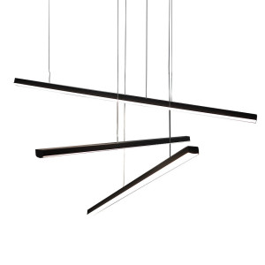 Maxlight Trio P0311 Lampa wisząca Czarna