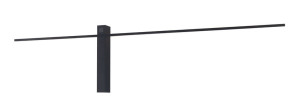 Maxlight Sabre W0283 Kinkiet Czarny ściemnialny z włacznikiem dotykowym