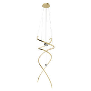 Maxlight Ritz P0483D Lampa Wisząca Złoto Szczotkowane