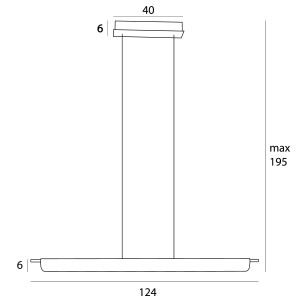 Maxlight P0590 Lampa Wisząca Mauri 1 Smoky Glass