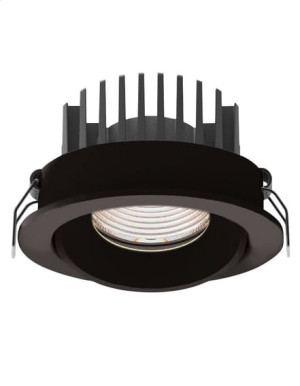 Maxlight H0095 4000K Oprawa Wpustowa Cyklop Czarna IP65