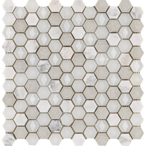 L'antic Colonial Aura Hexagon White 29x30 - Mozaika