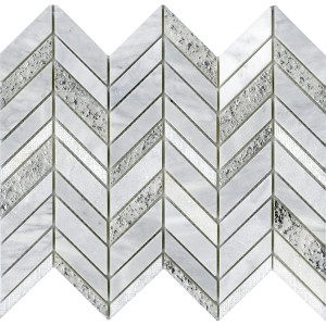 L'antic Colonial Viktorian Chevron White 25,2x30,4x1 - Mozaika