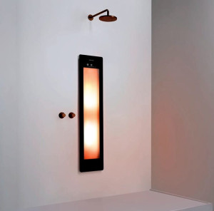 Sunshower One/ M - panel grzewczy na podczerwień pod prysznic | podtynkowy, natynkowy