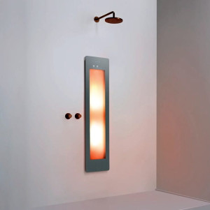 Sunshower One/ M - panel grzewczy na podczerwień pod prysznic | podtynkowy, natynkowy, narożny