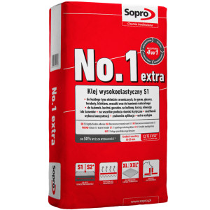 Klej cementowy No.1 400 extra 22,5kg 400E SOPRO