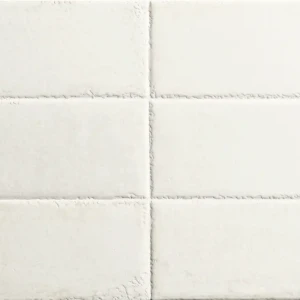 Porcelanosa Vetri Brick Vetri White L 33,3x59,2 błyszcząca nierektyfikowana z reliefem