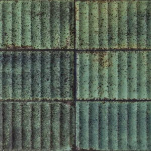 Porcelanosa Vetri Deco Vetri Green L 33,3x59,2 błyszcząca szkliwiona z reliefem