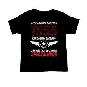 Koszulka rocznik na 70 urodziny - Narodziny legendy - Czarny - XL