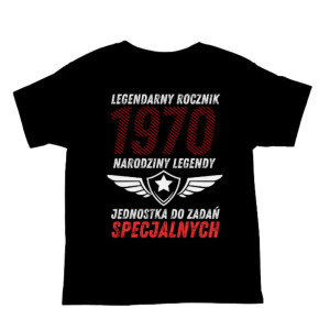 Koszulka rocznik na 55 urodziny - Narodziny legendy - Czarny - XL
