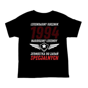 Koszulka rocznik 1994 na urodziny - Narodziny legendy - Czarny - XL