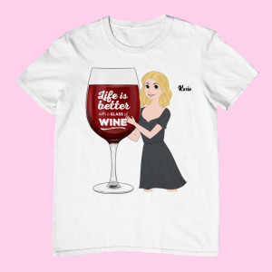 Koszulka I'm my own valentine – Personalizowana - Czarny - 3XL